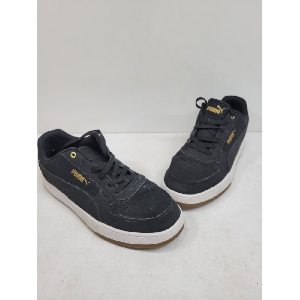 Puma Caven 2.0 Black Gold Casual Sneakers Shoes Men's US 8 White Gum Sole
